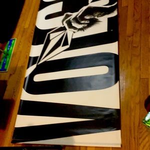 Large Vinyl Volcom wall poster with slight wear